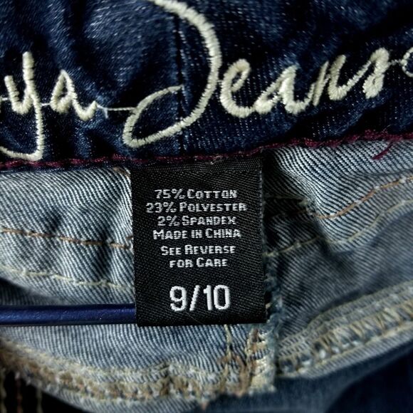 Ariya Jeans Women's 9/10 Blue Straight Dark Wash - Picture 8 of 11